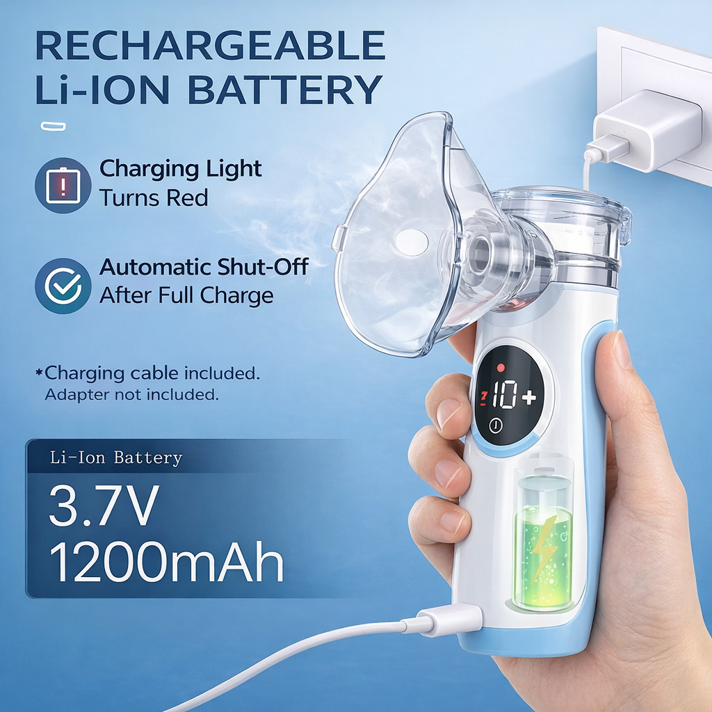 Portable Mesh Nebulizer for Adults & Kids