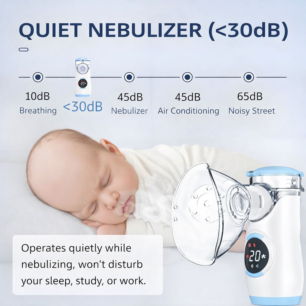 Portable Mesh Nebulizer for Adults & Kids
